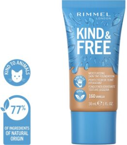 Rimmel London Kind & Free Moisturising Skin Tint Foundation 160 30 ml - Afbeelding 4
