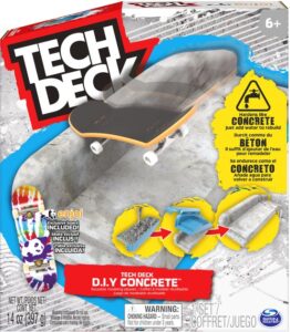 Tech Deck DIY Concrete - Herbruikbare Modelleerspeelset - Met Uniek Enjoi-fingerboard