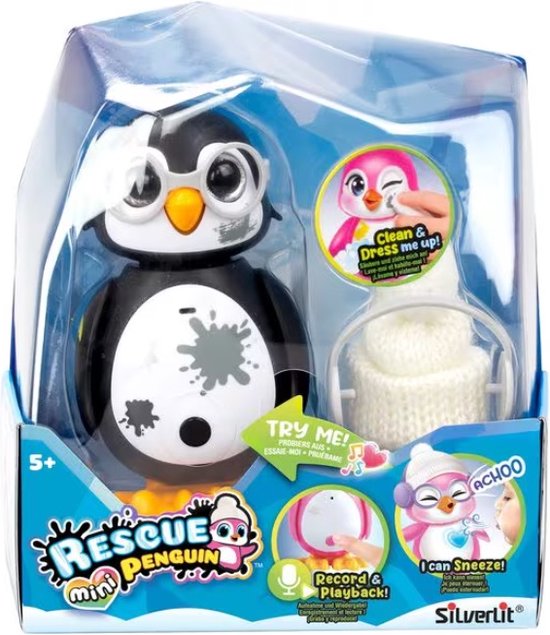 550x635-2 Silverlit Rescue Penguin robot - Interactief - Met licht en geluid - Afbeelding 1