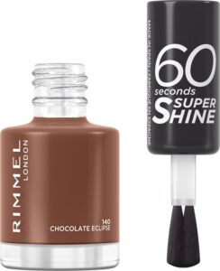 Rimmel 60 Seconds Super Shine Nagellak - 140 Chocolate Eclipse - Afbeelding 2