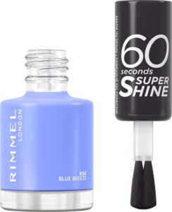 Rimmel 60 Seconds Super Shine Nagellak - 856 Blue Breeze - Afbeelding 2