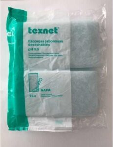 264 Zeepachtige Sponzen Badspons 12 x 20 x 1 cm (10 zakken van 24 sponzen) Ideaal voor ziekenhuizen, mensen met beperkte mobiliteit, VAKANTIE, HOTEL, ONDERWEG, VERRE REIZEN - Afbeelding 2