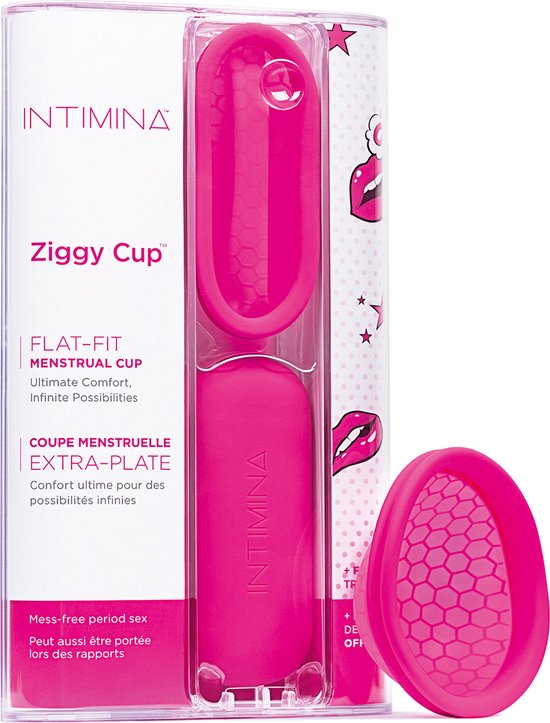550x723-57 Intimina Ziggy Cup – extra dunne herbruikbare menstruatiecup met plat design - Afbeelding 1