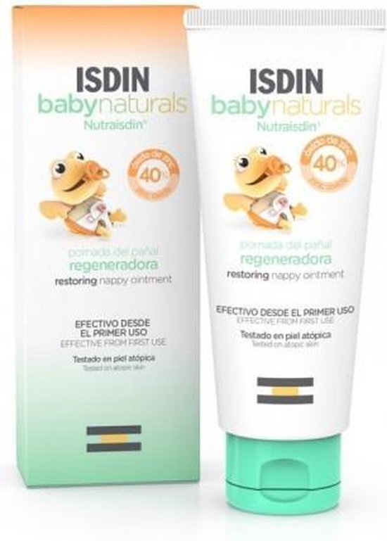 550x769-32 Isdin Baby Naturals Nutraisdin Regenerating Nappy Ointment 100ml - Afbeelding 1