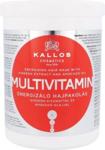 Kallos - Multivitamin with Ginseng Extract and Avocado Hair Mask - 1000ml - Afbeelding 2