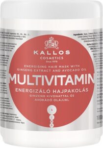 Kallos - Multivitamin with Ginseng Extract and Avocado Hair Mask - 1000ml - Afbeelding 3