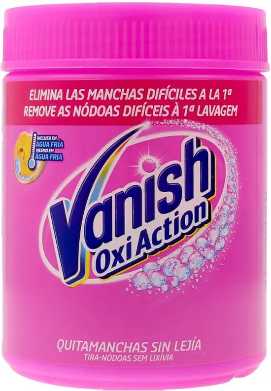 550x793-36 Vlekkenverwijderaar Vanish Oxi Action 4X Pink Textiel (450 g) - Afbeelding 1
