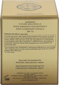 Shiseido Creme Shiseido Huidverzorging Future Solution LX Creme Total Radiance Foundation SPF15 Golden 3 30 ml - Afbeelding 3