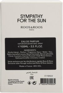 Roos & Roos Sympathy For The Sun Eau de Parfum Spray 100 ml - Afbeelding 3
