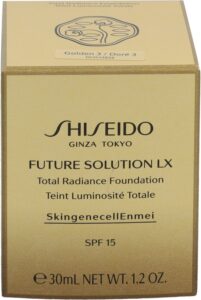 Shiseido Creme Shiseido Huidverzorging Future Solution LX Creme Total Radiance Foundation SPF15 Golden 3 30 ml - Afbeelding 12