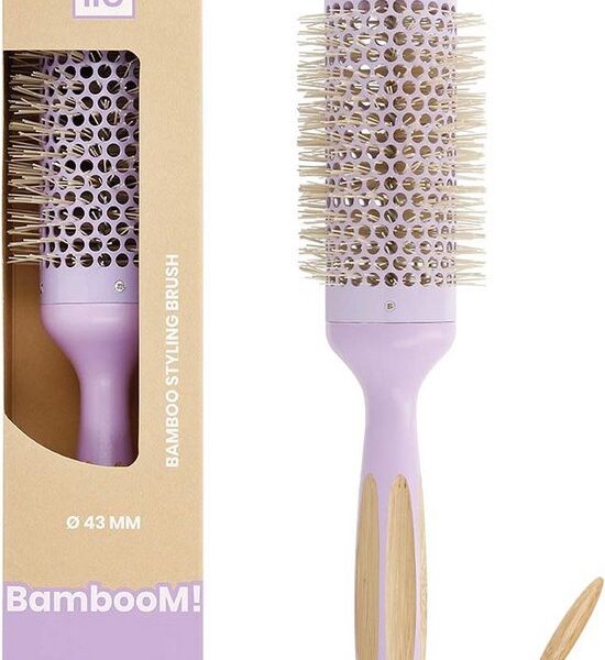 Stylingborstel Ilū Bamboom Paars Ø 43 mm