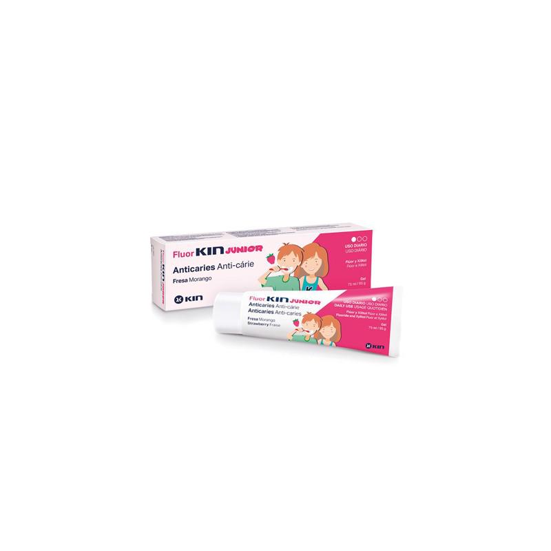 696818_c8292380be0acff2271df8fd1761ba5d Fluor-Kin Junior Toothpaste Strawberry Flavour 75ml - Afbeelding 1