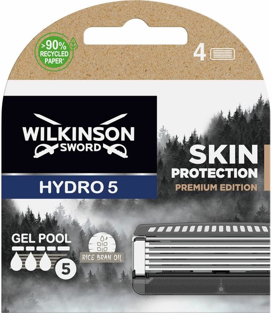 productImage-166 Wilkinson Sword Hydro 5 Skin Protection Premium Edition - Navulmesjes - 4 stuks - Afbeelding 1