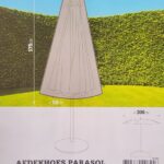 Parasolhoes 50x175 cm - Luxe afdekhoes voor parasol - donkergroen Peva kunststof- geschikt voor parasols met een diameter van 300 cm
